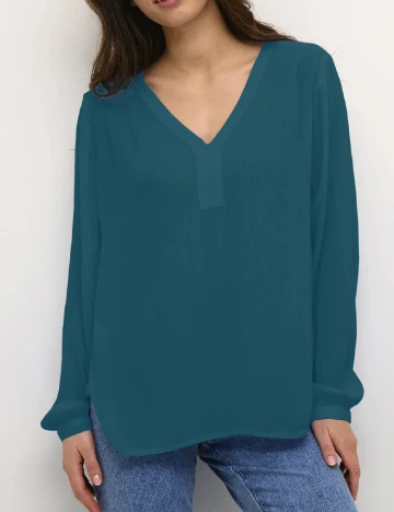 Bluza Kaffe, turcoaz Albastru