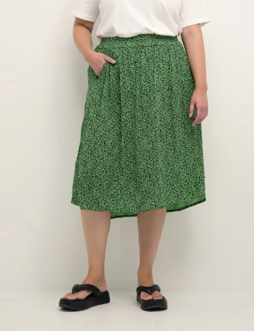 Fusta Kaffe Curve, verde Verde