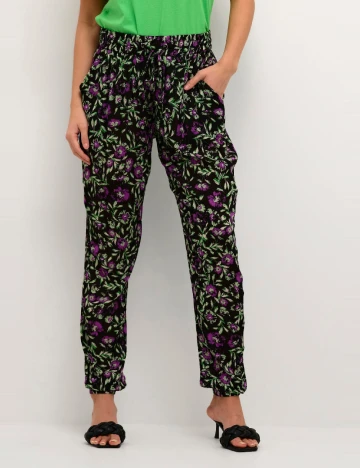 Pantaloni Kaffe, negru