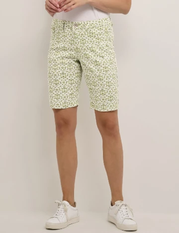 Pantaloni scurti Cream, verde/alb