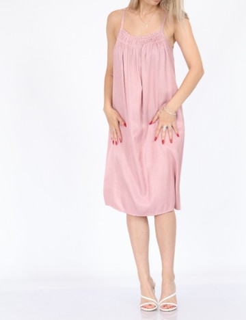 Rochie scurta Cream, roz
