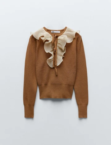 Pulover Zara, maro, L Maro