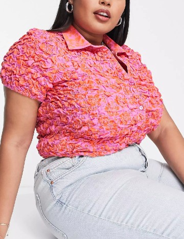
						Camasa Collusion Plus Size, roz