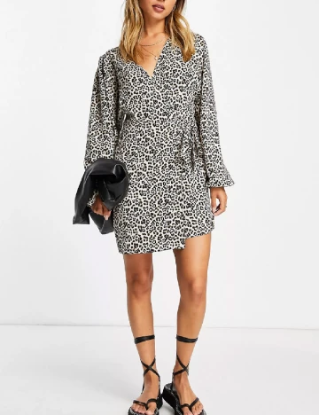 Rochie scurta ASOS, animal print Animal print