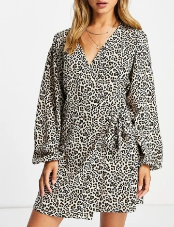 Rochie scurta ASOS, animal print Animal print