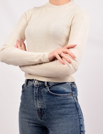 Bluza Stradivarius, bej, S