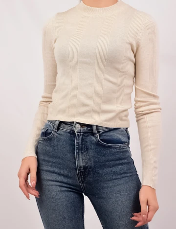 Bluza Stradivarius, bej, S