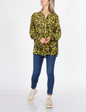 Camasa Oversize Kaffe, galben