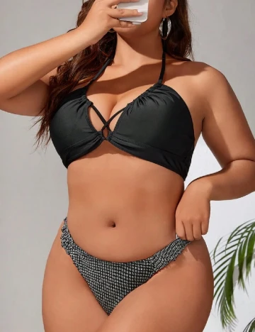 Chilot de baie SHEIN CURVE, gri