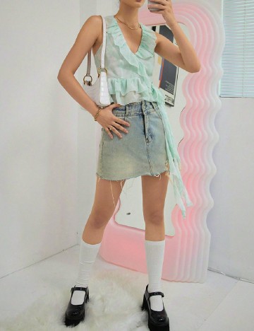 Top SHEIN, verde