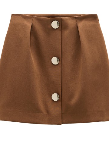 Pantaloni scurti Zara, maro, S