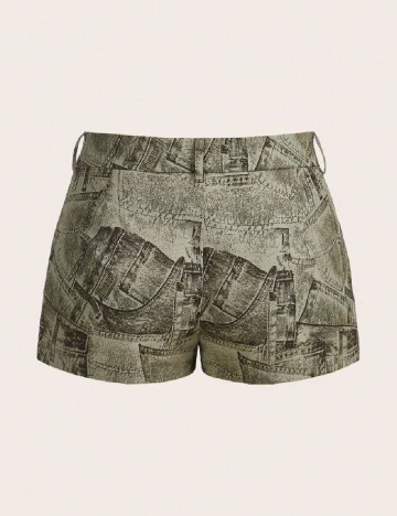 Pantaloni scurti Romwe, verde