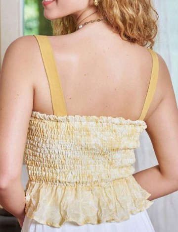Top SHEIN, galben