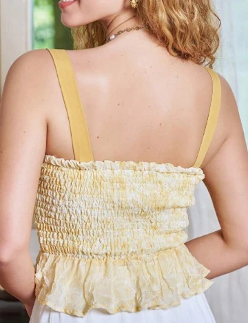 Top SHEIN, galben