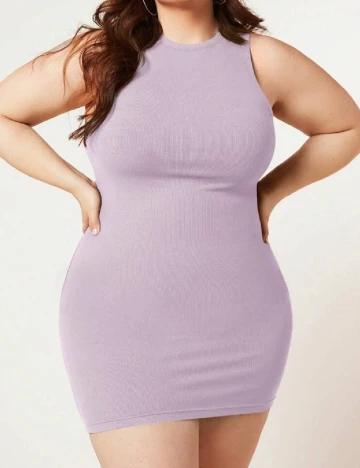 Rochie scurta SHEIN CURVE, mov Mov