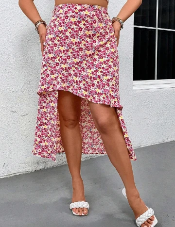 Fusta SHEIN CURVE, imprimeu floral