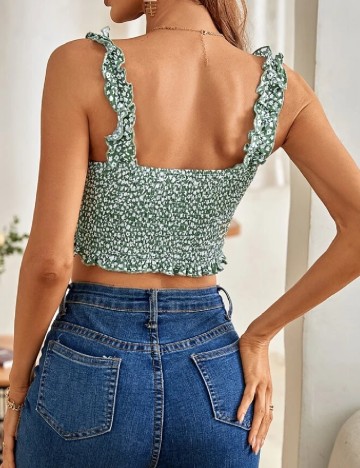 Top SHEIN, verde