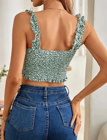 Top SHEIN, verde