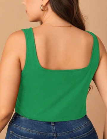 Top SHEIN CURVE, verde