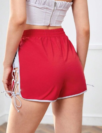 Pantaloni scurti SHEIN, rosu