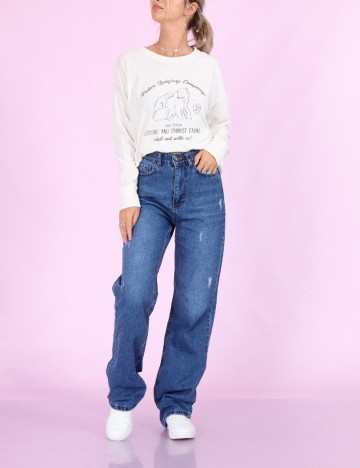 
						Bluza Oversize Aerie, alb