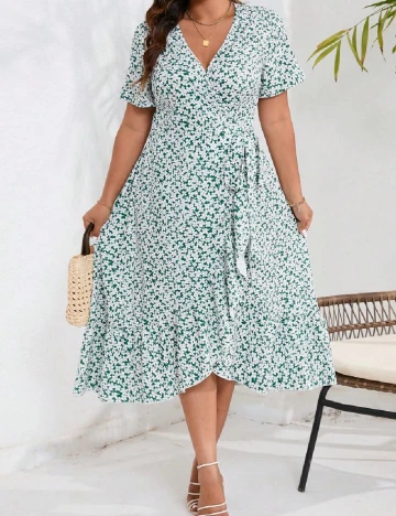 Rochie medie SHEIN CURVE, floral