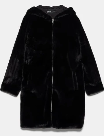 Palton Zara, negru, XS Negru