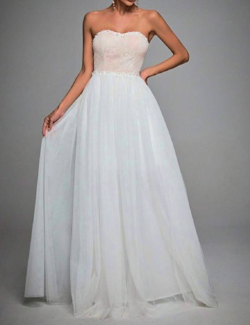
						Rochie lunga SHEIN, alb