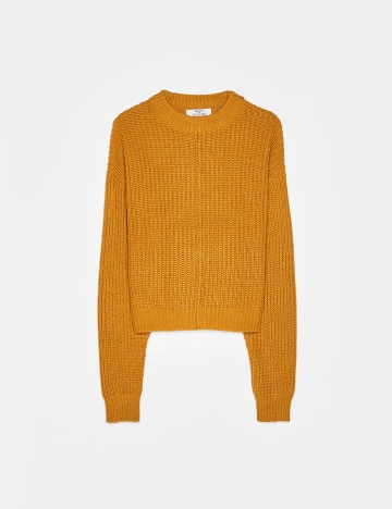 Pulover Bershka, galben, M