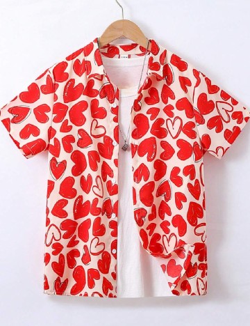 
						Camasa Shein Kids, rosu