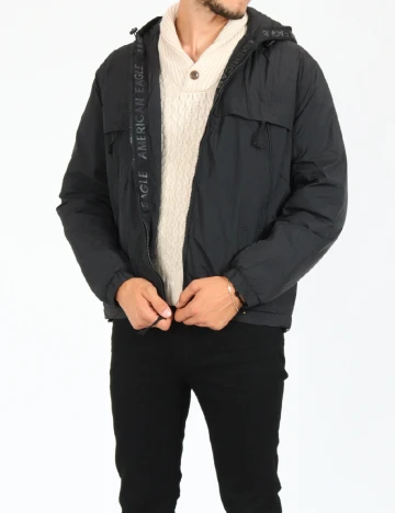Geaca American Eagle, negru Negru