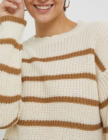 Pulover Jacqueline de Yong, ecru