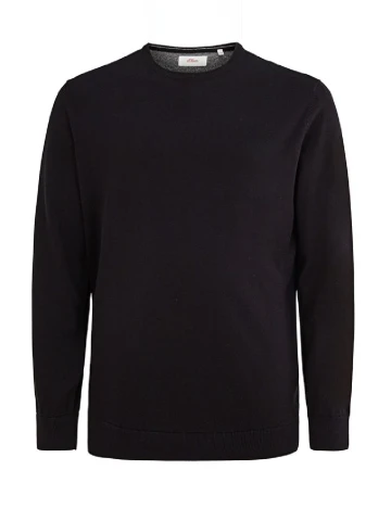 Bluza s.Oliver Plus Size Men, negru