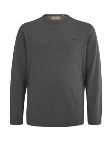 Bluza s.Oliver Plus Size Men, gri
