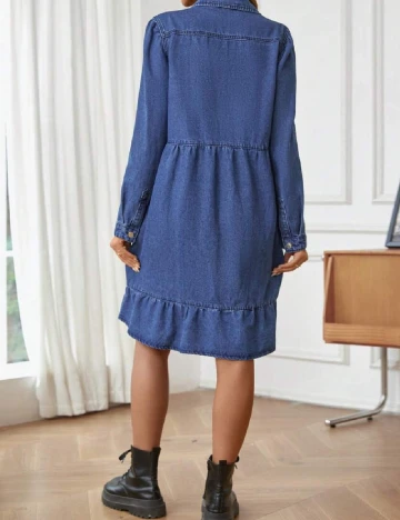 Rochie medie SHEIN Maternity, albastru