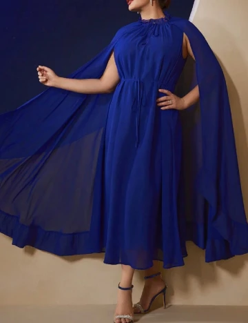 Rochie medie SHEIN CURVE, albastru