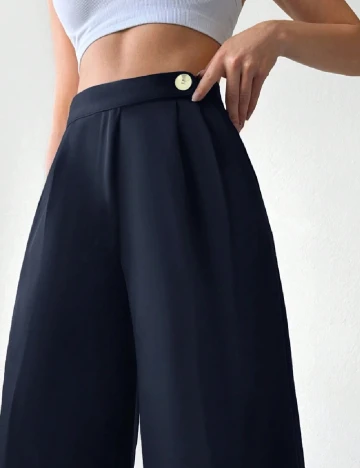 Pantaloni SHEIN, bleumarin