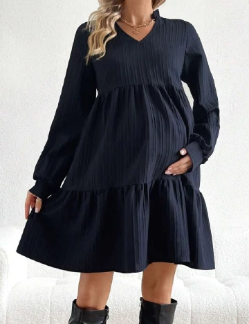 Rochie scurta SHEIN Maternity, bleumarin inchis