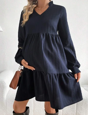 Rochie scurta SHEIN Maternity, bleumarin inchis
