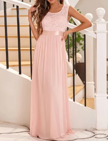 Rochie lunga Ever-Pretty, roz