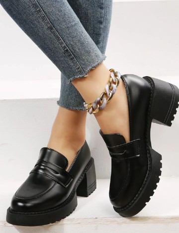 
						Mocasini SHEIN, negru