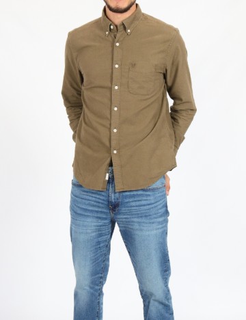 
						Camasa American Eagle, kaki