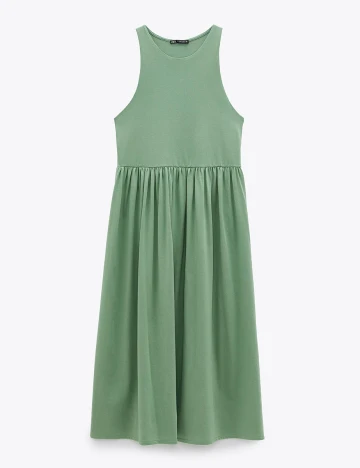 Rochie Zara, verde, XL Verde