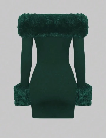Rochie scurta SHEIN, verde Verde