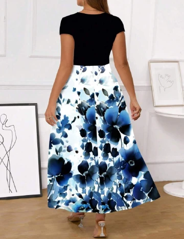Rochie lunga SHEIN CURVE, floral Floral print