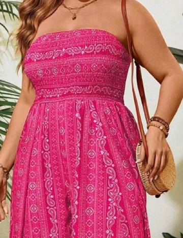 Salopeta SHEIN CURVE, roz Roz