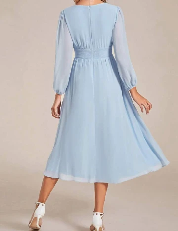 Rochie medie Ever-Pretty, bleu Albastru
