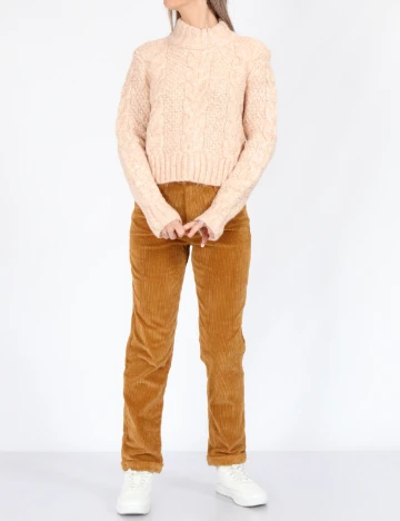 Pantaloni American Eagle, maro deschis Maro