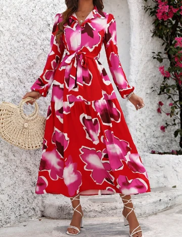 Rochie medie SHEIN, rosu Rosu