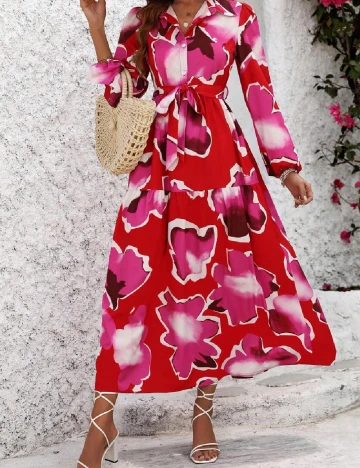 Rochie medie SHEIN, rosu Rosu